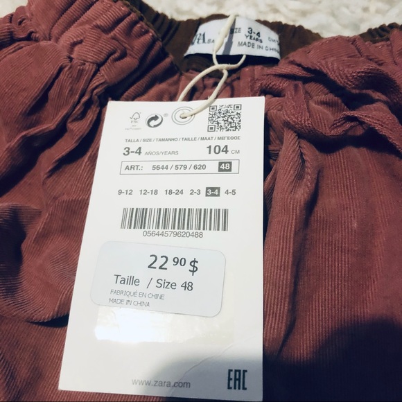 NWT Zara Toddler Girl Dusty Pink skirt 3/4 - Picture 3 of 3
